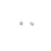 14K WHITE GOLD .95CT I VS2 ROUND DIAMOND STUD EARRING
